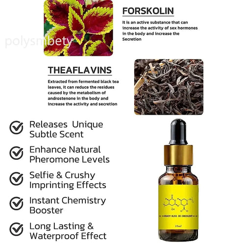 Androstenone Pheromone Oil Enhances Attraction & Sexual Appeal For Men Women Long Lasting Body Sexually Stimulating Pheromones