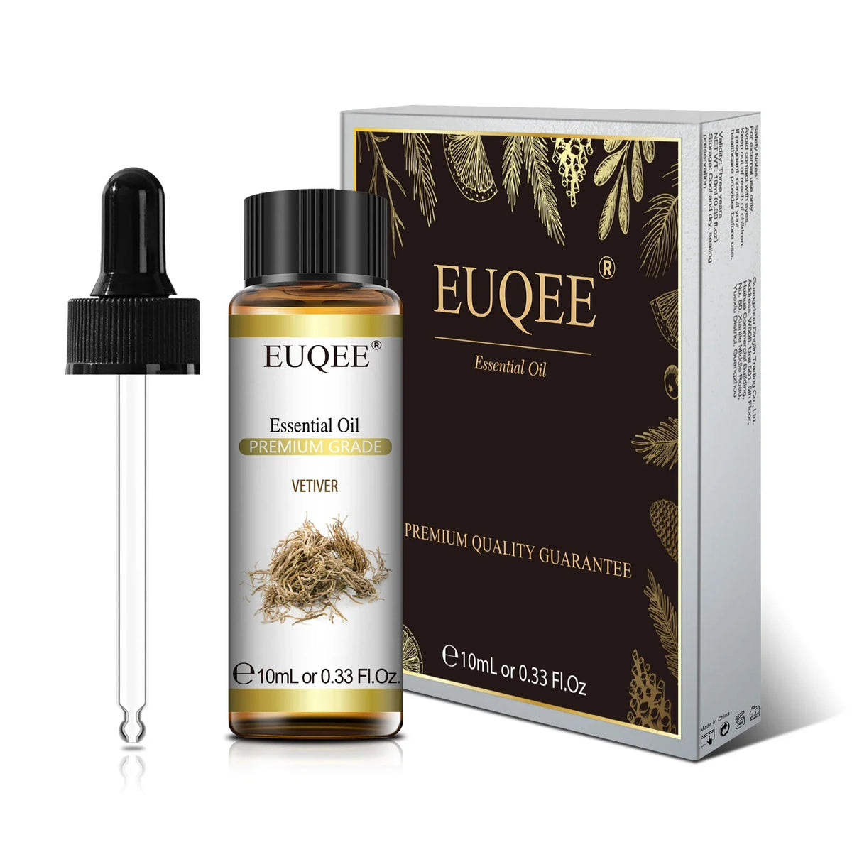 EUQEE 10ml Pure Natural Essential Oil Lavender Jasmine Eucalyptus Vanilla Sandalwood Sweet Orange Lemon Oregano Neroli Fragrance