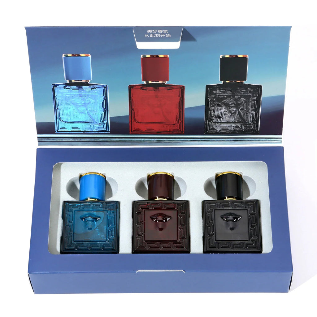 30ML*3 Perfume Luxury Gift Set Woman Fresh Cologne Woody Eau De Toilette Parfume Floral Scent Lasting Pheromone Light Fragrance
