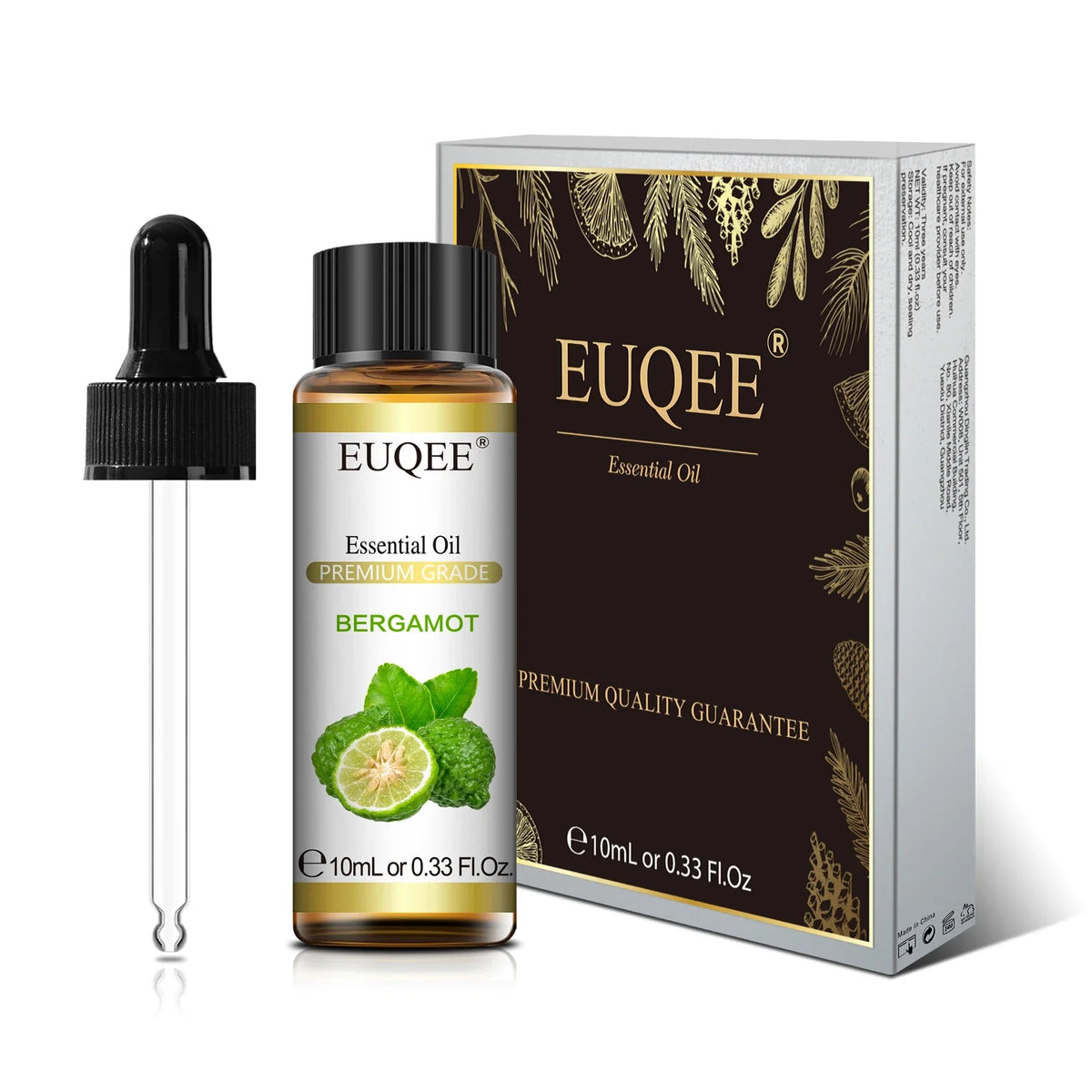 EUQEE 10ml Pure Natural Essential Oil Lavender Jasmine Eucalyptus Vanilla Sandalwood Sweet Orange Lemon Oregano Neroli Fragrance